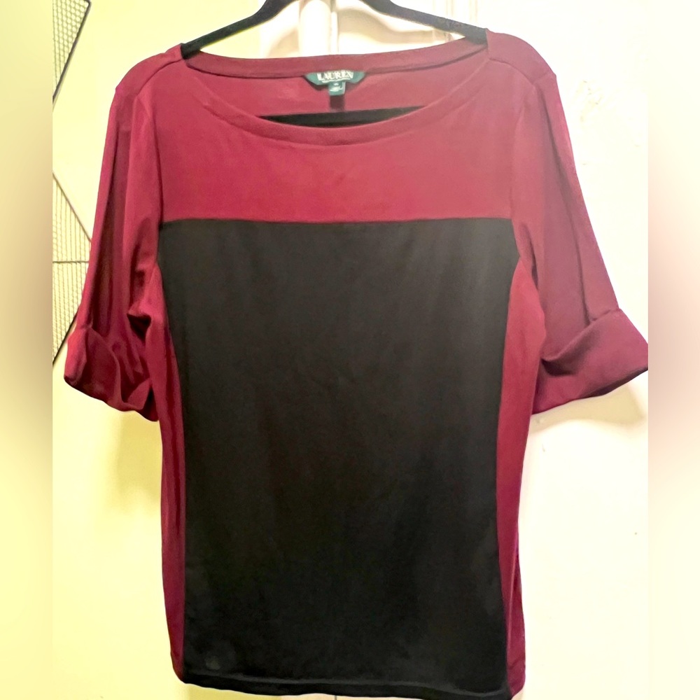 Lauren Ralph Lauren cuffed short sleeve T Size:XL